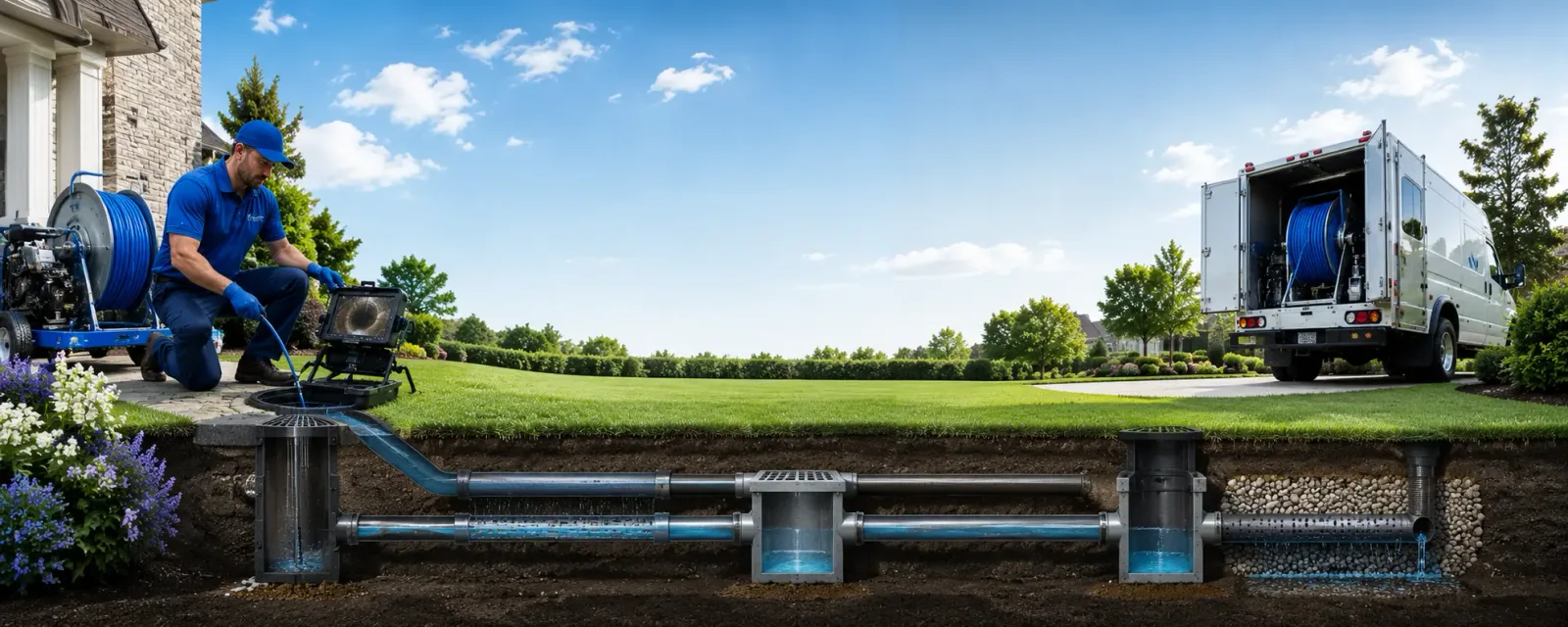 Outdoor drain cleaning information for Deep Water, WV